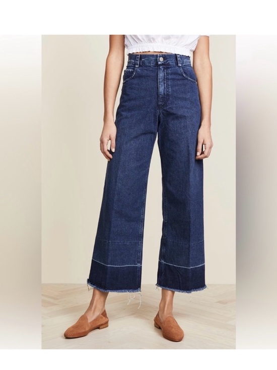 Rachel Comey Denim - Rachel Comey Dark Blue Indigo Legion Wide-Leg Jeans Sz 6